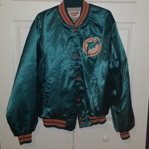 Vintage 80's Miami Dolphins Chalkline Bomber